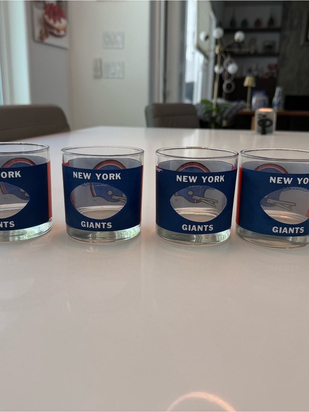 Vintage NY Giants Highball Glass - Set of 4